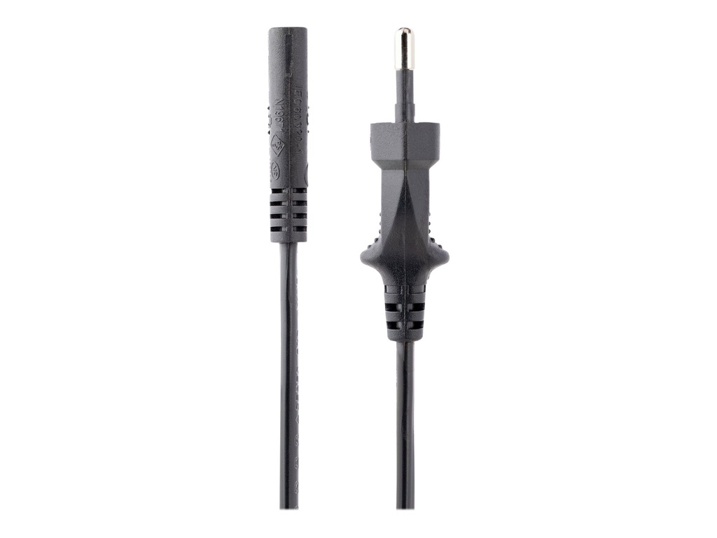 StarTech.com 2 m Laptop Stromkabel, Eurostecker auf C7 Stecker, 2.5A 250V - Stromkabel - Eurostecker (S)