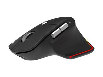 Acer Easy Fit - Maus - ergonomisch - optische LED - 6 Tasten - kabellos - 2.4 GHz, Bluetooth 5.0 - kabelloser Empfänger (USB)