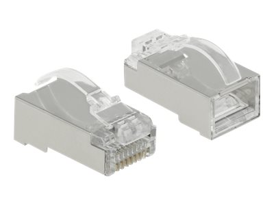 Delock Netzwerkanschluss - RJ-45 (M) - STP - 5 - 6.5 mm - CAT 6 - durchsichtig (Packung mit 20)