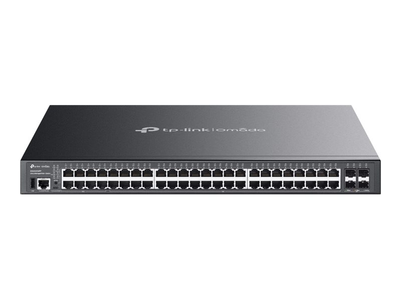 TP-LINK Omada SG5452XMPP V1 - Switch - L3 Lite - managed - 48 x 10/100/1000 + 4 x 10Gb Ethernet SFP+ - an Rack montierbar - PoE++ (770 W)