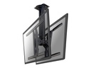 Neomounts PLASMA-C100D - Halterung - Voll beweglich - für 2 LCD-/Plasma-Konsolen - Schwarz - Bildschirmgröße: 93.9-191 cm (37"-75")