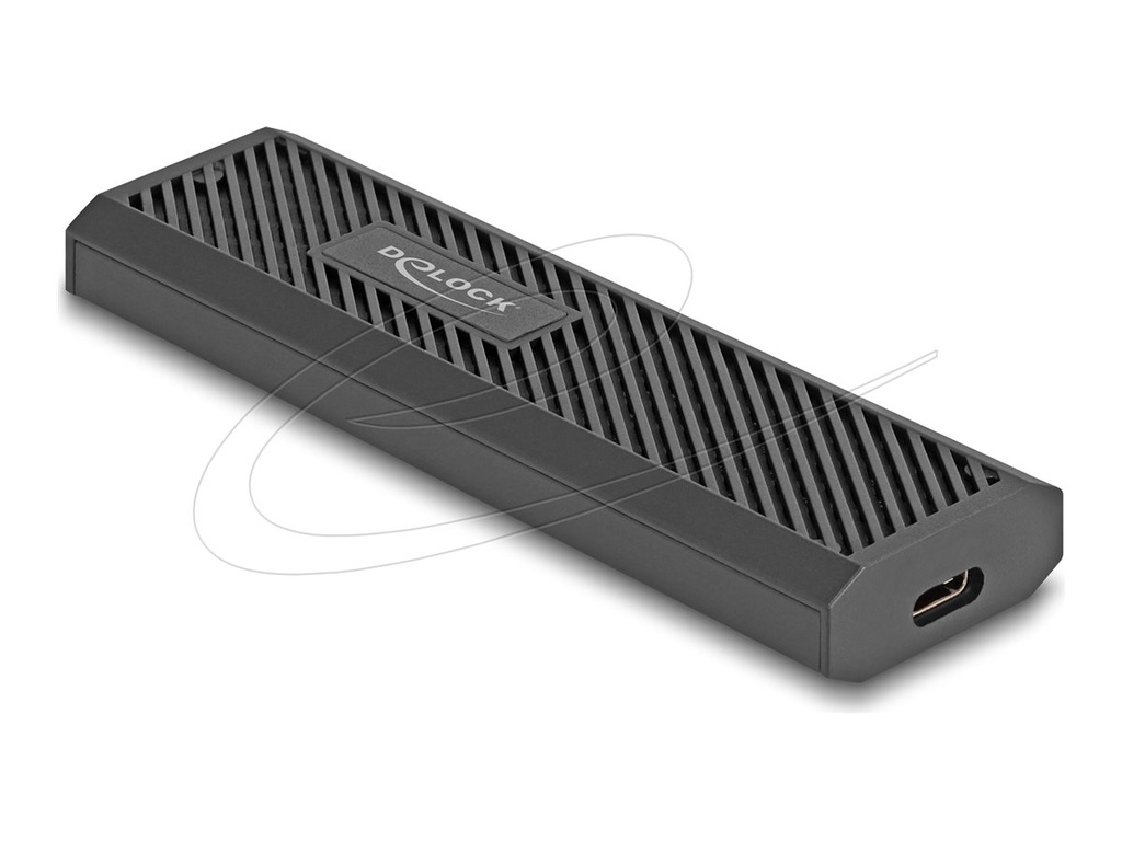 Delock Speichergehäuse - extern, werkzeugfrei - M.2 - M.2 Card (PCIe NVMe & SATA)