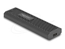 Delock Speichergehäuse - extern, werkzeugfrei - M.2 - M.2 Card (PCIe NVMe & SATA)