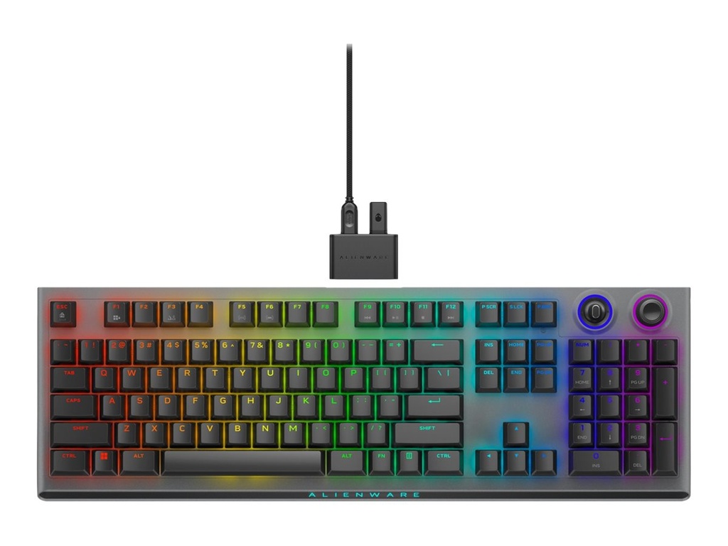 Dell Alienware Tri-Mode AW920K - Tastatur - AlienFX Per-Key RGB / 16,8 Millionen Farben