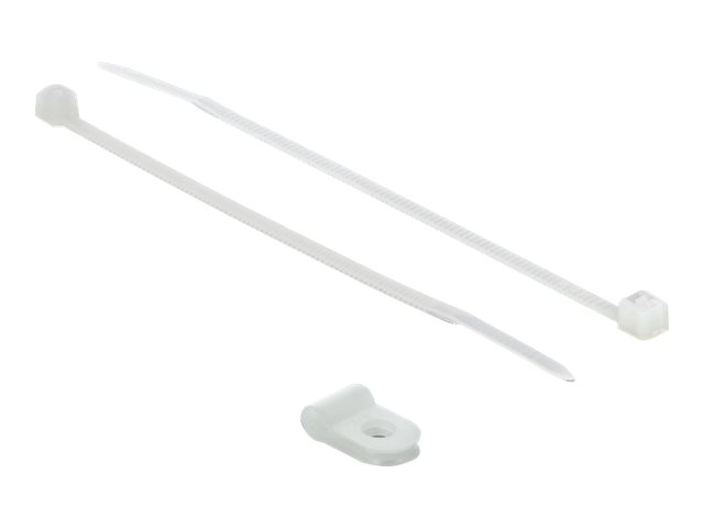 Delock Kabelbinder-Kit - 10 cm - weiß