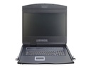 DIGITUS Professional DS-72211-3RU - KVM-Konsole mit KVM-Switch - 16 Anschlüsse - Russisch - 48.3 cm (19")