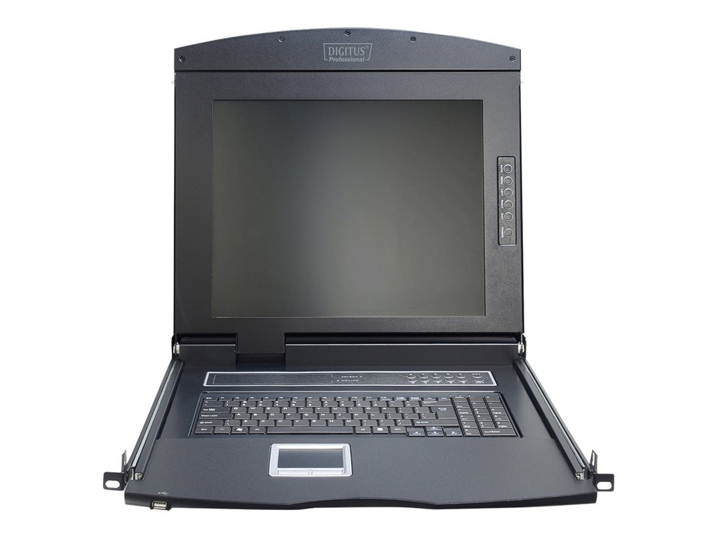 DIGITUS Professional DS-72210-3RU - KVM-Konsole mit KVM-Switch - 16 Anschlüsse - Russisch - 43.2 cm (17")