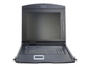 DIGITUS Professional DS-72210-3RU - KVM-Konsole mit KVM-Switch - 16 Anschlüsse - Russisch - 43.2 cm (17")