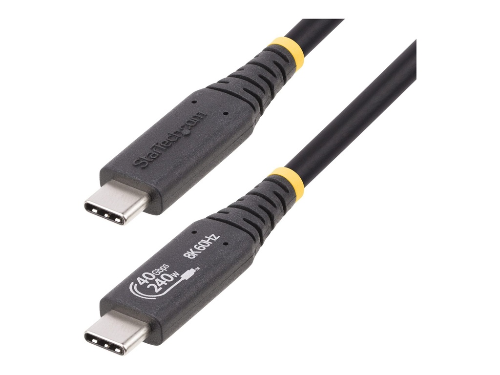 StarTech.com StarTech 1m (3.3ft) USB4 Cable, USB-IF Certified USB-C Cable, 40 Gbps - USB-Kabel - USB-C (M)