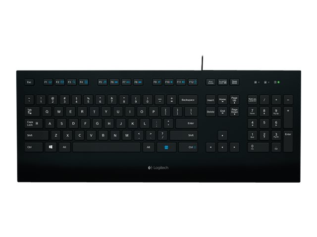 Logitech Corded K280e - Tastatur - USB - Nordisch