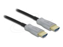 Delock High Speed - HDMI-Kabel - HDMI männlich zu HDMI männlich - 5 m - Hybrid Kupfer/Kohlefaser - Schwarz - Active Optical Cable (AOC)
