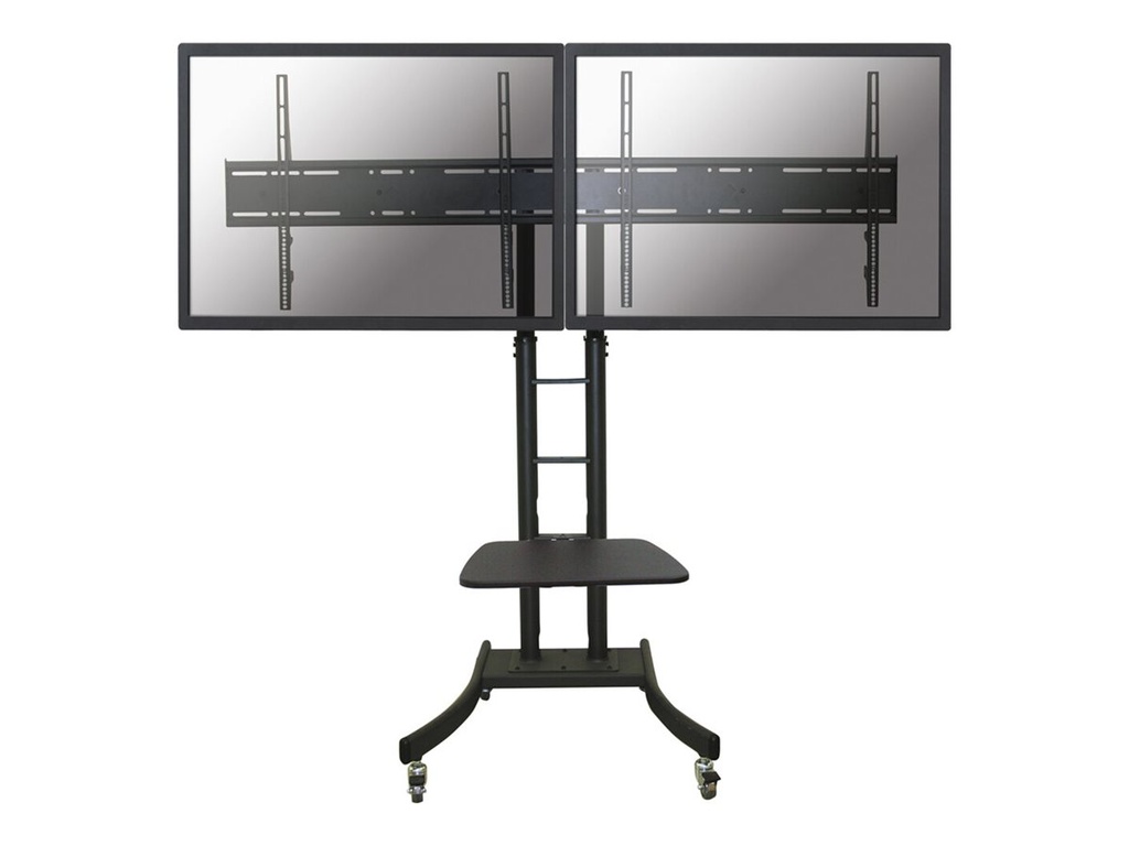 Neomounts PLASMA-M2000ED - Wagen - für 2 LCD-Displays/AV-Systeme - Schwarz - Bildschirmgröße: 106.7-177.8 cm (42"-70")