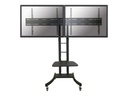 Neomounts PLASMA-M2000ED - Wagen - für 2 LCD-Displays/AV-Systeme - Schwarz - Bildschirmgröße: 106.7-177.8 cm (42"-70")