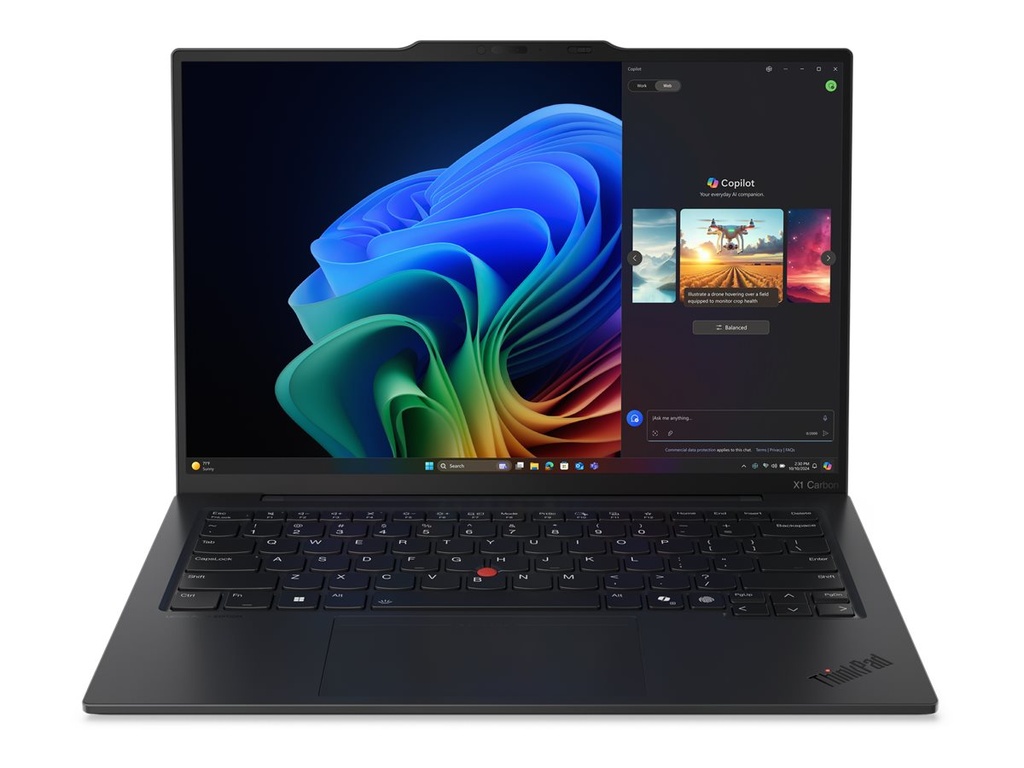 Lenovo ThinkPad X1 Carbon Gen 13 21NS - 180°-Scharnierdesign - Intel Core Ultra 7 258V - Evo - Win 11 Pro - Intel Arc Graphics 140V - 32 GB RAM - 1 TB SSD TCG Opal Encryption 2, NVMe, Performance - 35.6 cm (14")