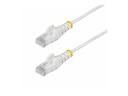 StarTech.com 2.5m White Slim CAT6 Ethernet Cable, Snagless, 28AWG, LSZH - Patch-Kabel - RJ-45 (M)