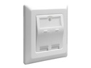 Delock Keystone Wall Outlet - Wanddose - weiß