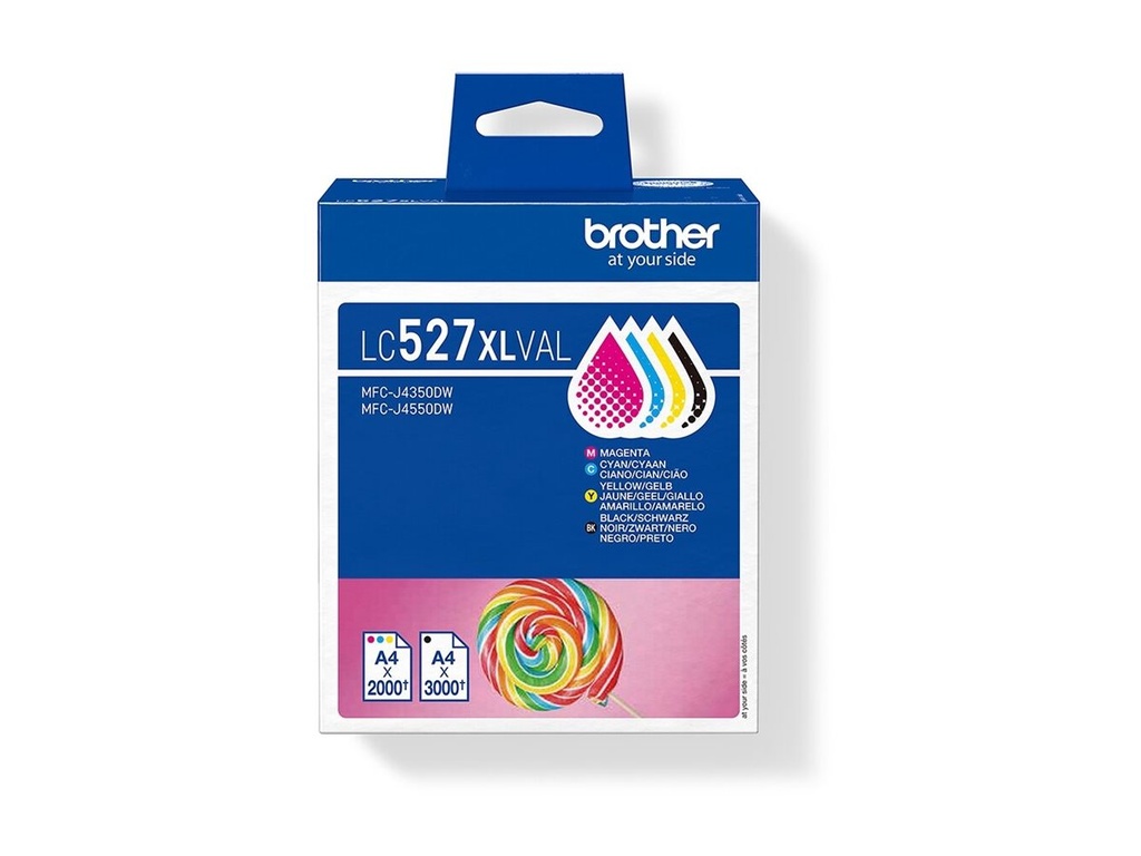 Brother LC527XL Value Pack - 4er-Pack - Hohe Ergiebigkeit