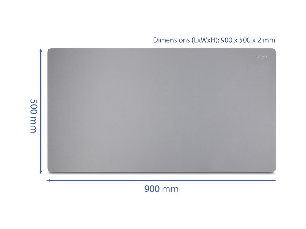 Delock Tastatur und Mauspad - 900 x 500 x 2 mm