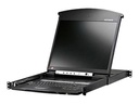ATEN KL1516AiM - KVM-Konsole mit KVM-Switch - 16 Anschlüsse - PS/2, USB - Französisch - 43.2 cm (17")