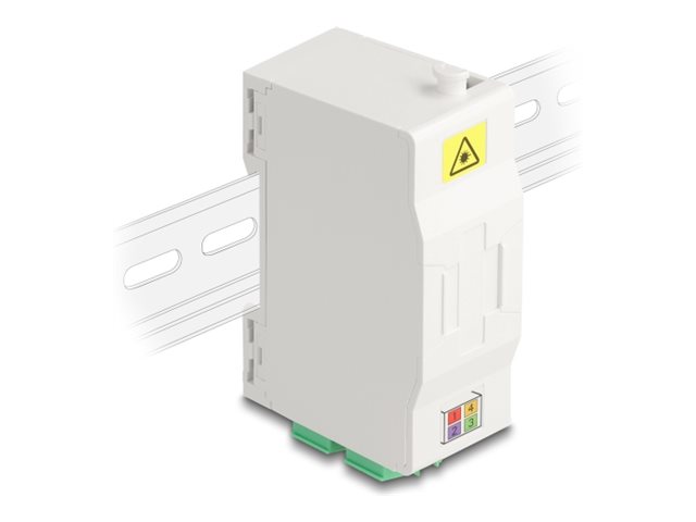 Delock Glasfaser-Anschlussdose - mit Spleißhalter, 4 x LC Duplex Coupler