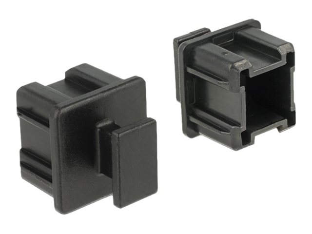 Delock Dust Cover for Mini SAS HD SFF 8644 female with grip - Anschlussabdeckung - Schwarz (Packung mit 10)