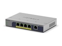 Netgear GS105PP - Switch - unmanaged - 1 x 10/100/1000 + 4 x 10/100/1000 (PoE+)