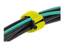 Delock Klettverschluss-Cinchkabelbinder - 28 cm - Gelb (Packung mit 3)