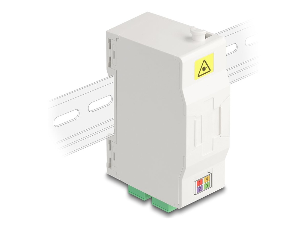 Delock Glasfaser-Anschlussdose - mit Spleißhalter, 4 x SC Simplex Coupler