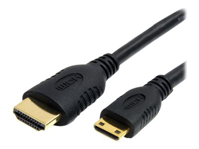 StarTech.com 1 ft High Speed HDMI Cable with Ethernet - HDMI to HDMI Mini- M/M (HDMIACMM1)