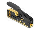 Delock Crimpwerkzeug - for 6P/8P RJ45/RJ11 plugs cat. 5/6/7 with cutter and stripper