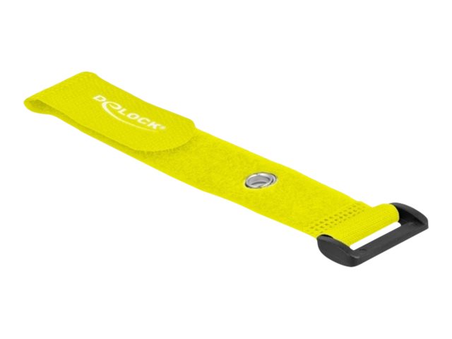Delock Klettverschluss-Cinchkabelbinder - 19 cm - Gelb (Packung mit 5)