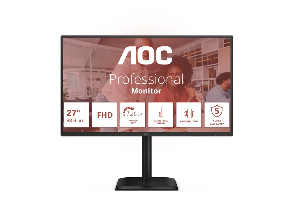 AOC 27E4U - LED-Monitor - 68.6 cm (27") - 1920 x 1080 Full HD (1080p)