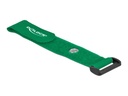 Delock Klettverschluss-Cinchkabelbinder - 19 cm - grün (Packung mit 5)