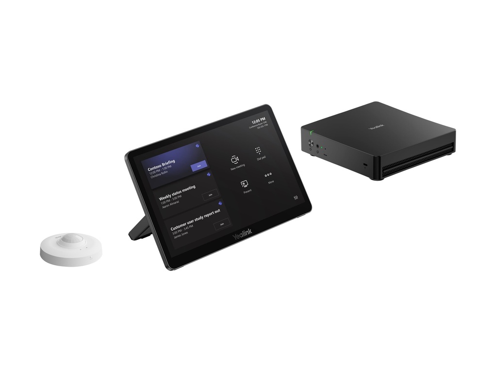 [1206709] Yealink MCore Kit-C5U-MS - 3rd Gen - Microsoft Teams Raumsystem (MTouch Plus Touchpanel, MCore Pro Mini-PC, RoomSensor)