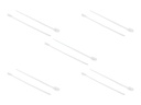 Delock Cable Tie with Fastening Eyelet - Kabelbinder - 30 cm - weiß (Packung mit 10)