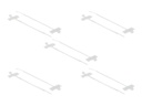 Delock Cable Tie with Label Tap - Kabelbinder - 10 cm - weiß (Packung mit 10)