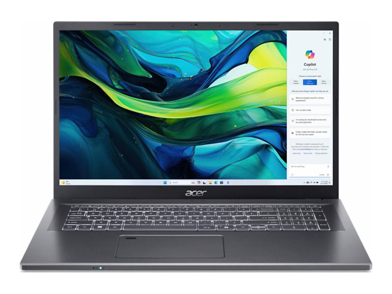 Acer Aspire 17 A17-51GM - Intel Core 7 150U / 1.8 GHz - Win 11 Pro - GF RTX 2050 - 32 GB RAM - 1.024 TB SSD NVMe - 43.9 cm (17.3")