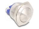 Delock Drücktaster - for installation 19 mm, 2 x screw terminal, actuator domed
