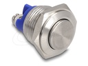 Delock Drücktaster - for installation 16 mm, 2 x screw terminal, actuator high