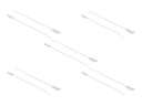 Delock Cable Tie with Label Tap - Kabelbinder - 27 cm - weiß (Packung mit 10)