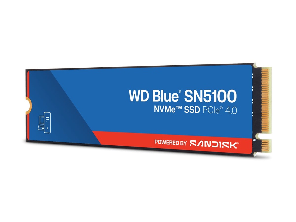 WD Blue SN5100 - SSD - 500 GB - intern - M.2 2280 - PCIe 4.0 (NVMe)