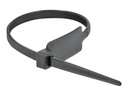 Delock Cable Tie with Label Tap - Kabelbinder - 27 cm - Schwarz (Packung mit 10)