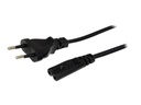 StarTech.com 2 m Laptop Ladekabel, EU Stecker auf C7, 2,5A 250V, 18AWG, Laptop/Drucker Stromkabel, Laptop Ladegerät Kabel, Laptop Netzteil Kabel - UL gelistet (PXT101NBEU)