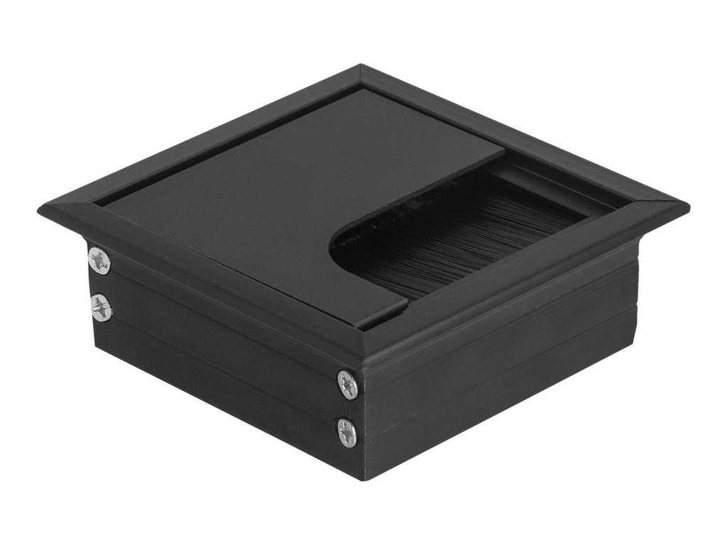 Delock Kabeldurchführung - Schwarz