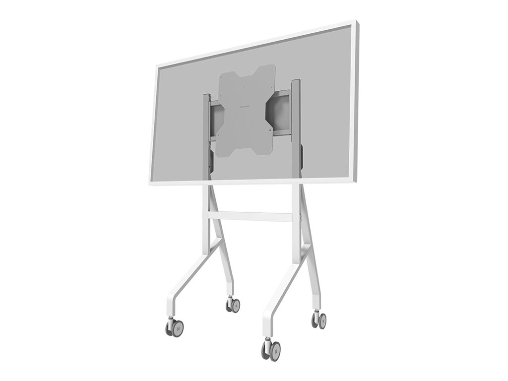 Neomounts Move Go Flip FL50-515WH1 - Wagen - für Flachbildschirm - Stahl - weiß - Bildschirmgröße: 139.7-165.1 cm (55"-65")