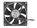 Delock Gehäuselüfter - axial - 80 mm - Schwarz