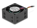Delock Gehäuselüfter - axial - 40 mm - Schwarz