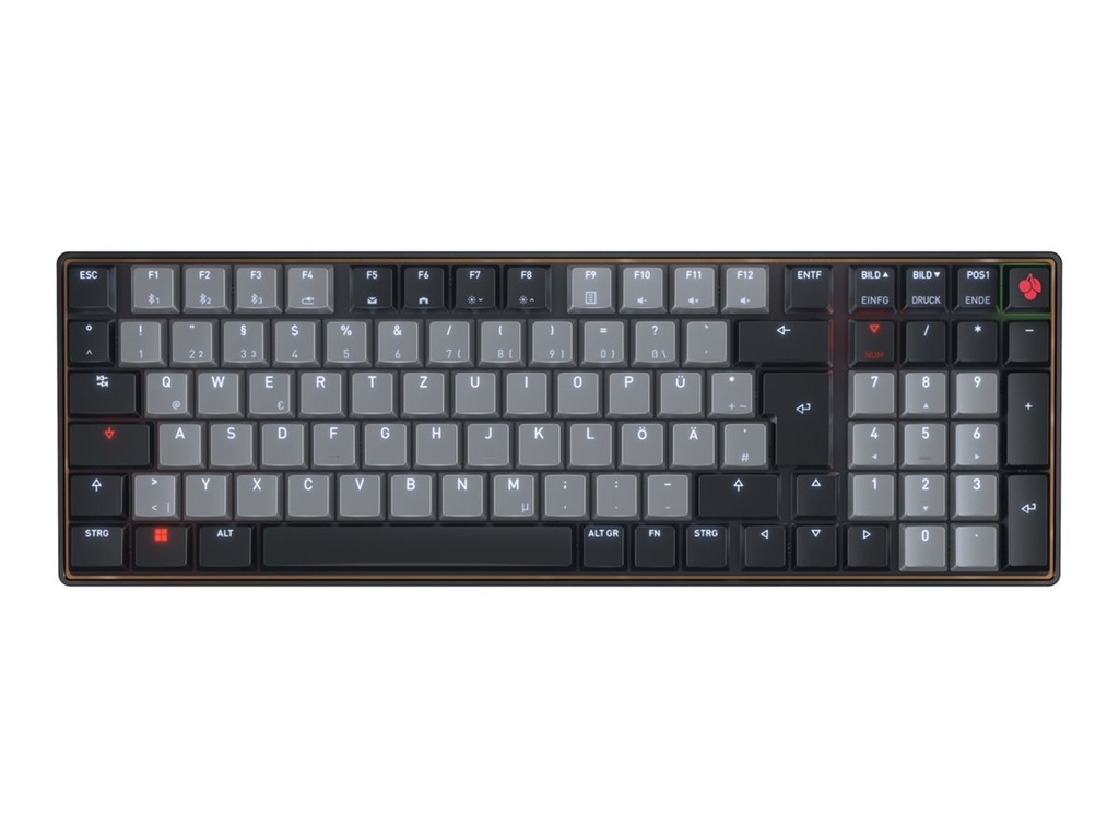 Cherry KW - Tastatur - 96% - compact - hintergrundbeleuchtet