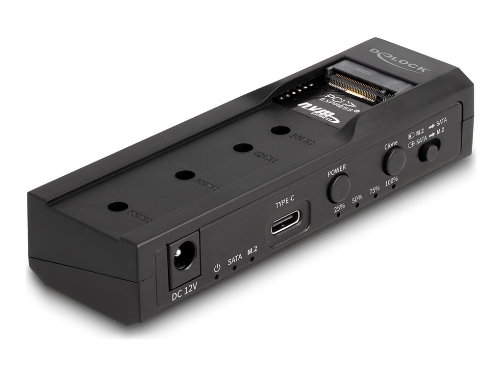 Delock Speicher-Controller - Klonfunktion - 2.5", 3.5", M.2 (6.4 cm, 8.9 cm)