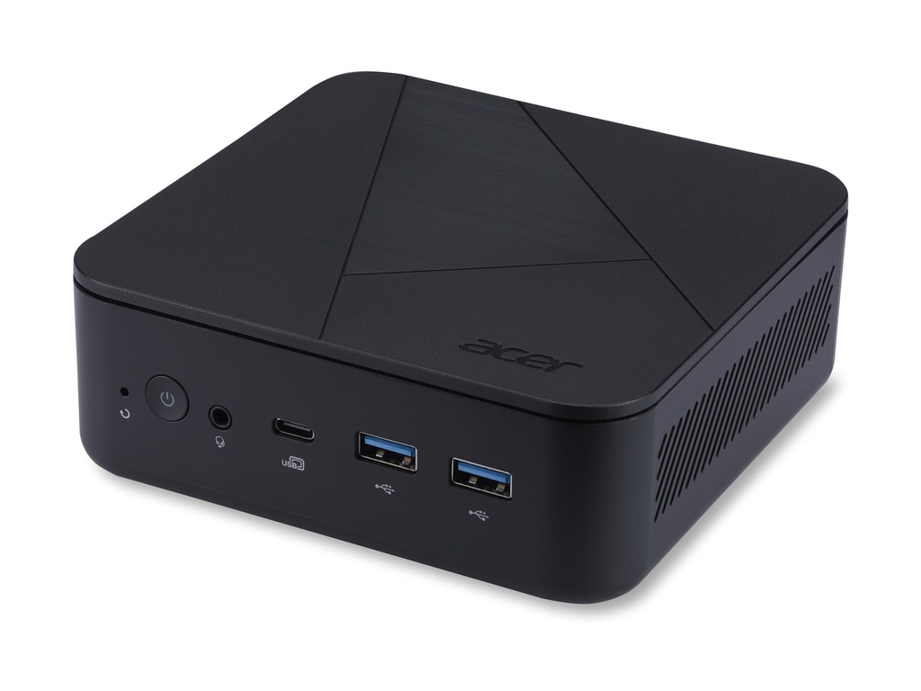 Acer Veriton NUC VN1502G-13U3U - Barebone - Mini-PC - 1 x Core 3 100U / 1.2 GHz - RAM 0 GB - UHD Graphics - 1GbE, Bluetooth, Wi-Fi 6E - WLAN: Bluetooth, 802.11a/b/g/n/ac/ax (Wi-Fi 6E)